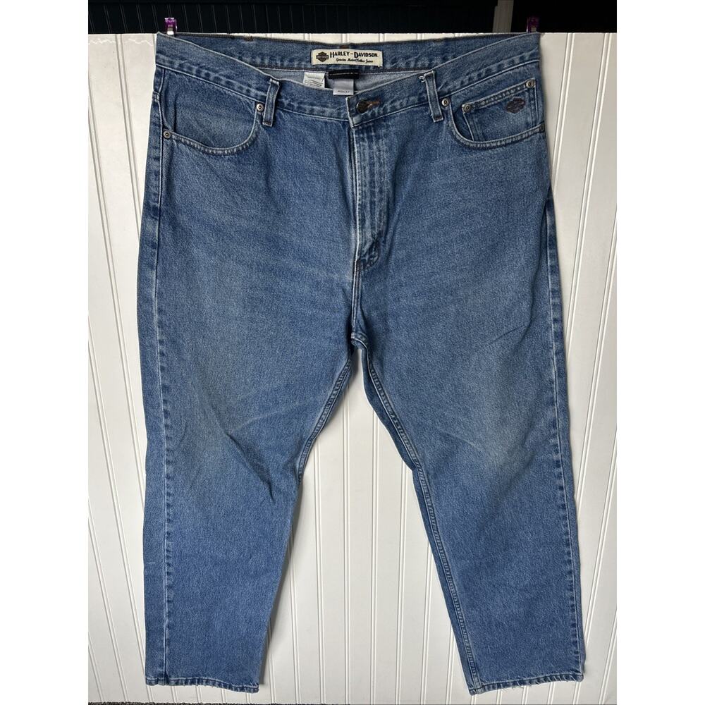 Vintage Harley Davidson Genuine MotorClothes Jeans Relaxed Fit Denim Blue 40x32